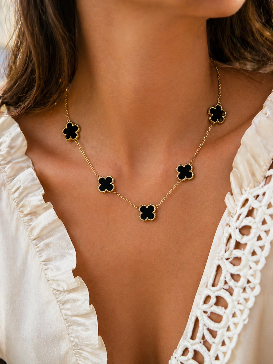 Collier Trèfle Porte-Bonheur